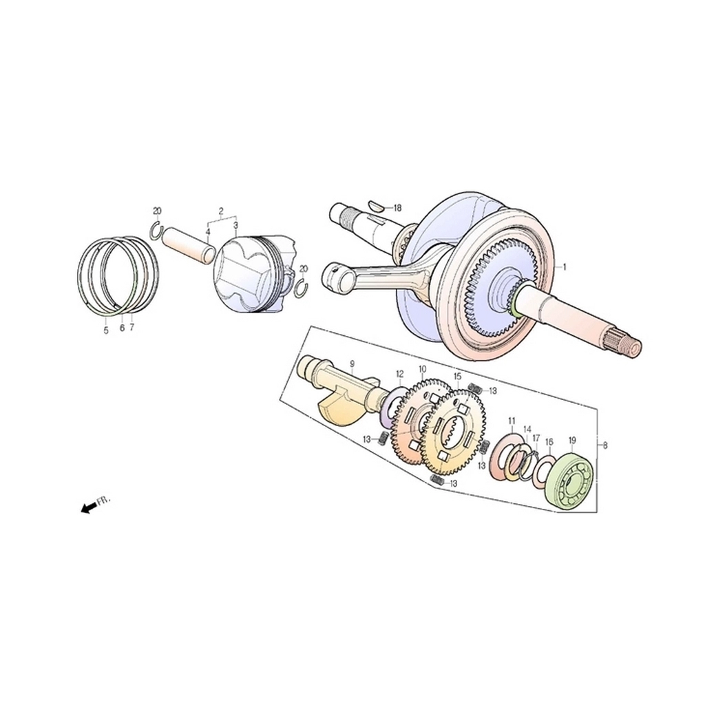 DAELIM SV250 (DL250-S3) BALANSOR KOMPLE #DL250-S3 E1308
